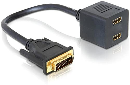 Delock DVI-Adapter (DVI 25 Stecker zu 2X HDMI Buchse)