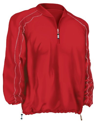 Easton Erwachsene Pro Drehmoment Batting Cage Jacke, Herren Damen Unisex, rot