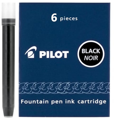 Pilot IC-50 Negras – Cartuchos para bolígrafos Pluma estilográfica 6 Piezas