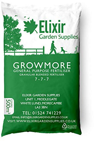 Elixir Gardens Growmore 7-7-7 Elixir Special Blend All Round General Purpose Fertiliser 2.5KG | Treats 50sqm