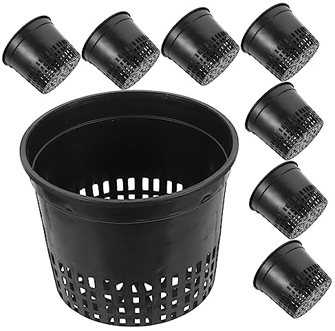 DOITOOL 10 Pièces Coupes À Plantes Hydroponiques en Plastique 5 Pouces Panier De Plantation Drainant pour Culture sans Sol Balcon Maison Jardin