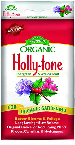 Espoma Organic Holly-Tone 4-3-4 Natural & Organic Evergreen & Azalea Plant Food; 18 lb. Bag; The Original & Best Fertilizer for All Acid Loving Plants Including Rhododendrons & Hydrangeas.