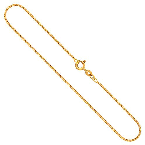 EDELIND Goldkette Damen 333 Echtgold - Panzerkette 1.4 mm Gelbgold 42 cm mit stilvoller Geschenkbox
