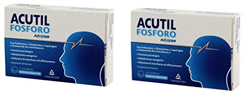 2 X Angelini Acutil Fosforo Advance - 50 Compresse - Memoria Stanchezza e Affaticamento