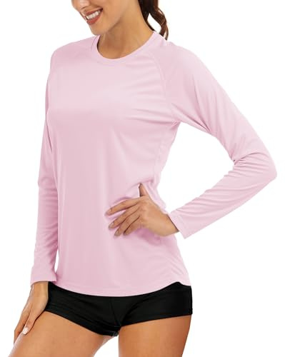 MAGCOMSEN Sun Protection Shirts for Women Long Sleeve UV Lightweight Moisture Wicking Summer T Shirt for Running Workout