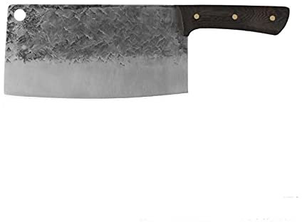 DZCP Couteau de Cuisine à la Main forgée à Couper la Main Couteau d'abattage de boucherie à Couper la Main 7 '' 7.5 '' 8 '' 8 '' Coup d'os de Viande Outils de Cuisson à la Chasse Camping Trancheur