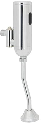 Lychee Light Automatic Touchless Urinal Flush Valve, Motion Sensor Copper, Three Outlet Pipes, Wall Mounted&Adjustable Water Flow, DC 6V, Ideal for Public Restrooms, English Installation Guide