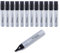 Amazon Basics Large Chisel Tip Permanent Markers, Black, 12-Pack