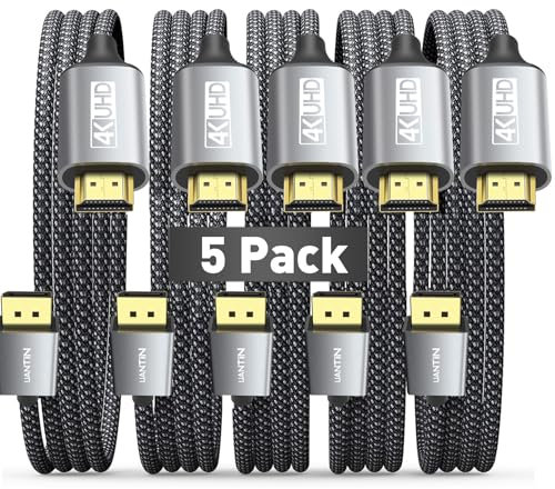 UANTIN 4K DisplayPort to HDMI Cable 10FT, Uni-Directional DP to HDMI Cable
