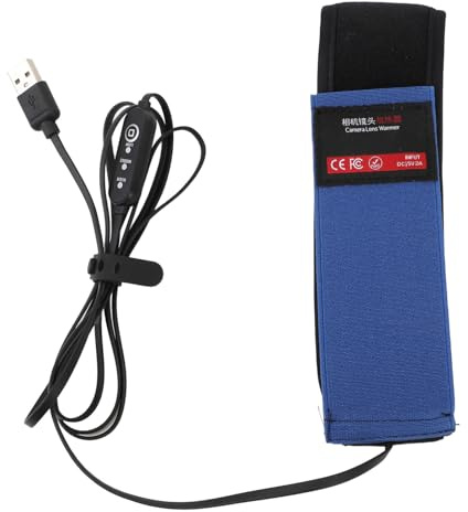 Calentador de Rocío de Lente USB, Tira Calentadora de Lente de Grafeno Calentador de Lente USB 3 Temperaturas Ajustables para Telescopios con Cámara (425mm)