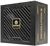 ENERMAX Revolution III 650 W | ATX 3.1 helt modulär strömförsörjning | PCIe 5.1 | 80 Plus Gold | FDB 120 mm tyst fläkt | 105 °C jap kondensatorer | ERV650G-AHG-MAC