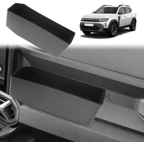 GAFAT New Dacia Duster 3 2024 2025 2026 Center Console Storage Box For the Passenger Side, Dacia Duster 2025 Organizer Tray with Flocking, 2025 Dacia Duster 3 Accessories