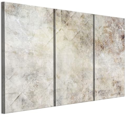 LUMASOUL Cuadros Decoracion Salon Modernos 3 Pieza - Decoración Pared Boho Motivo - Cuadros Decorativos con marcos de madera y telares Salón y dormitorio - 120x80 cm