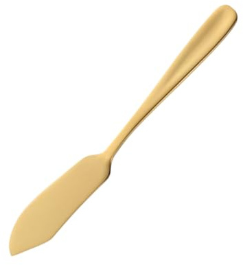 MOLUCKFU Couteau Beurre Inoxydable Multifonction Doré pour Fromage Tartinage Gelée Coupe Trancheuse