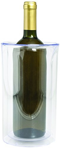 Excelsa Glacette Portabottiglie Termico, Polipropilene, Trasparente, 13x13x22 cm