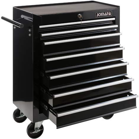 JOMAFA - Carro TALLER para Herramientas 7 CAJONES | Cerradura | 4 Ruedas 360º