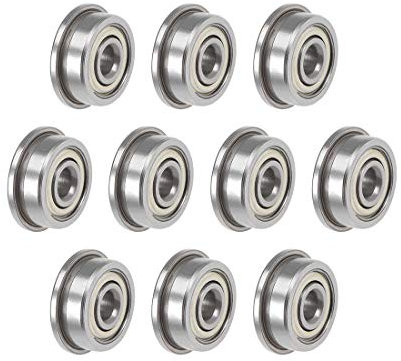 sourcing map F623ZZ Flansch-Kugellager 3 x 10 x 4 mm, geschirmtes Chrom-Stahllager 10 Stück