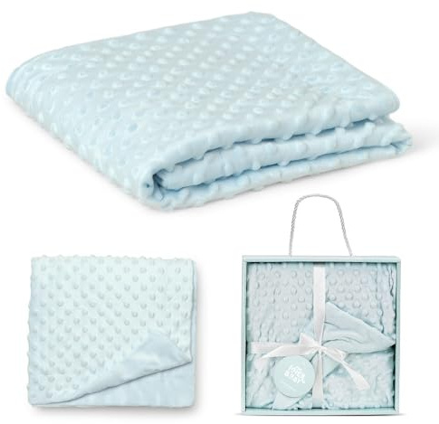 Interbaby Couverture à Bulles pour Bébé en bleu clair 1 Unité