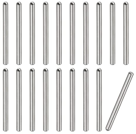sourcing map 20 st. 2 x 30 mm passstift 304 rostfritt stål runt huvud platt fästelement