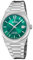 Festina Damenuhr F20035/5 Swiss Made 316L Edelstahlgehäuse Silber 316L Edelstahlband Silber, grün
