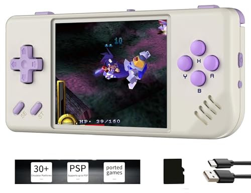 rg28xx Jeu rétro portable écran IPS de 2,83, 28XX avec une carte de 64 Go pré-chargée 5700 jeux classiques, rg 28xx prend en charge HDMI et sortie TV batterie 3100 mAh