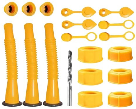 Hobngmuc Bec de canette, remplacement du bec de canette | 3 ensembles de becs de canette, buse flexible pour un d'huile facile - Becs verseurs de canette faciles à fixer, Kit de buses de versement