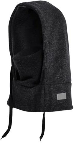 HDGSAFD 1 styck vindtät barnmössa, varm barnmössa, vinterköldskyddsprodukter, stickad mössa, skidmask, svart, S-M