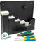 GARTHEIN - Kabelbinder Wandhalterung mit 500 Kabelbindern (80-200mm), Seitenschneider und 2x Schraubendreher – Werkzeug Aufbewahrungssystem zur Wandmontage, Kabelbinder Set Werkstatt Ordnungssystem