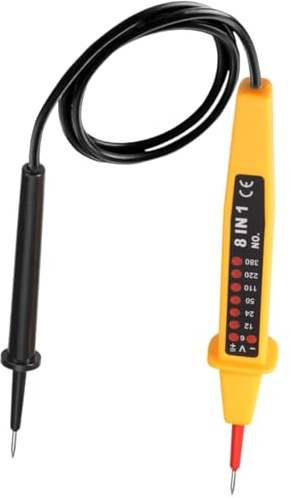 6V~380 V Electric Circuit Tester 8 in 1 AC/DC Voltage Detection Two Pole Probe Pen Continuity Detector Pen Meters Tester