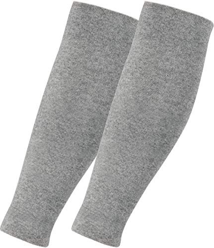 RS. Harmony Stützstulpe ohne Fuß mit Kompression für lange Flug-reisen und Auto-fahrten sowie für's Büro, Stulpen gegen Thrombose und geschwollene Beine, 1 Paar, silber, L/XL