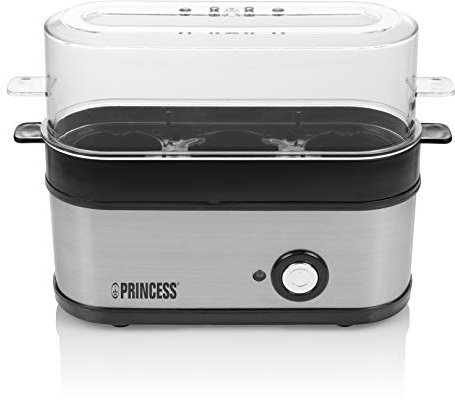 Princess 262043 Cocedor para 3 huevos, acero inoxidable (01.262043.01.001)