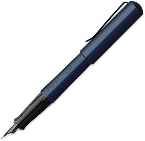 FABER-CASTELL 150541 - Füller Hexo, Federbreite F, blau, 1 Stück