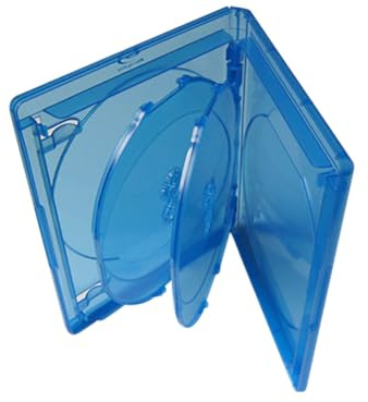 Generisch Viva Elite Lot de 10 pochettes Blu-Ray pour 4 disques Bleu 15 mm