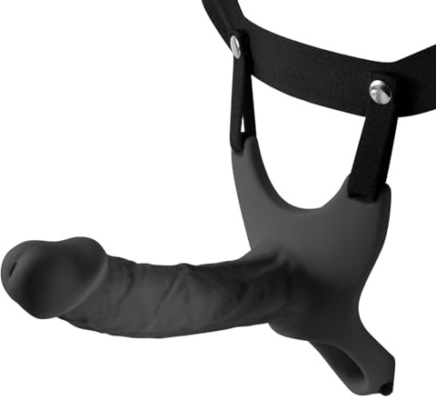 Shkanla Sistema de Correas Huecas, Arnés con Cintura Elástica y Consolador Hueco de Silicona, Funda Pene Realista Extensor Pene Extensión Pene Agrandador Pene, Juguetes Sexuales para Hombres Pareja