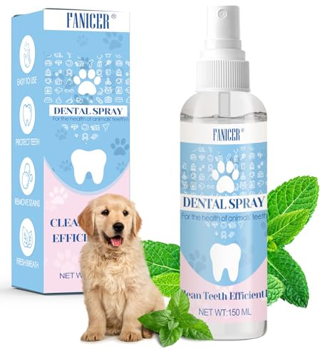 Phomanttonary 150 ML Spray Oracle da per Cani e Gatti, Combatte l'Alitosi, Pulisce i Denti, Protezione Completa Contro Tartaro e Placca, Igiene Orale Senza necessità di Spazzolare