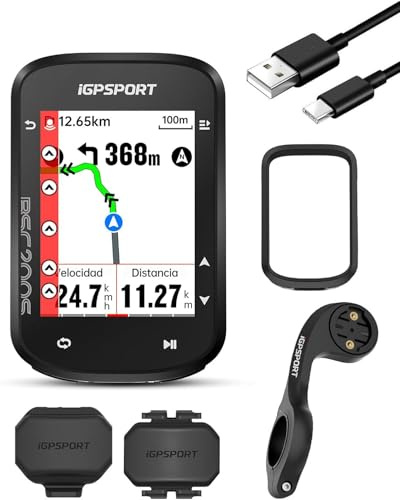 iGPSPORT BSC200S GPS Cykel, Percorso Navigazione, 2,4 tum Färgskärm, Riv Rörelse, Navigazione One-Touch, Kompatibel Intelligent Radar och Fanale Posteriore, IPX7