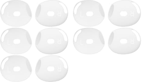 5 paia Cuscinetti auricolari di ricambio per Airpods 4, antiscivolo, antigraffio, accessori sportivi ultra sottili in morbido silicone, copertura per auricolari AirPod 4 adatta alla