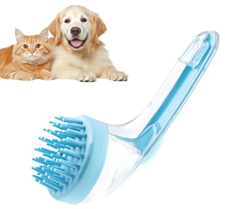 Cepillo De Ducha Para Perros Cepillo De Aseo Para Mascotas | Cepillo De Masaje Para Mascotas Con Dispensador De Jabón Para Gatos Y Perros En Casa, Viaje O Piscina