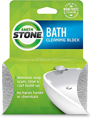 EarthStone International Bathstone Environmentally Friendly Cleaning Block, Cream, Twin (111)