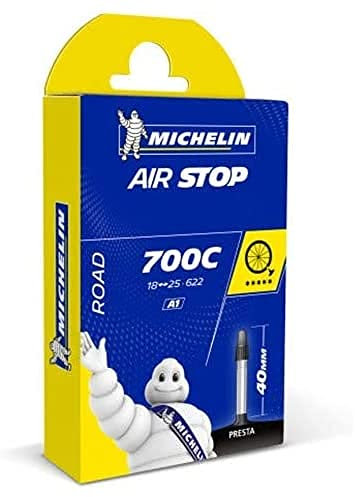 MICHELIN Schlauch 700C, 18-25 - 622, Verpackung kann abweichen, Cicli Bonin_091070, Schwarz