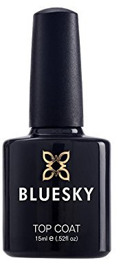Bluesky UV/LED No Wipe Soak Off Gel Nail Polish Top Coat, 15 ml- Bottle may vary