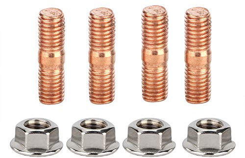 auspuff schraube m10 + T3 Turbo Bolzen | M10x1.50 Gewinde T3 T4 T6 Hochfestes Turbobolzen-Kit Flanschmuttern - T4 Turbobolzen