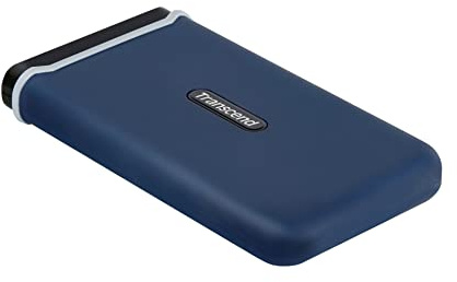 Transcend TS250GESD370C Ultra-Highspeed 250GB portable, leichte, externe SSD (≠HDD) USB Typ-C/A, Übertragung (bis 1050/950 MB/s) Speichererweiterung für Desktop-PCs, Laptops, Notebooks, PS4, Xbox blau