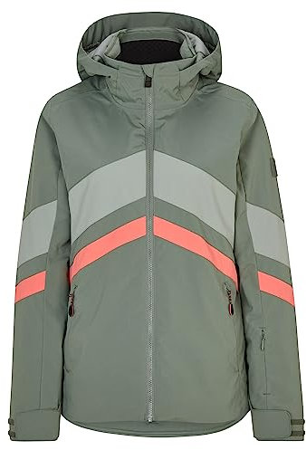 Ziener Damen TELIA Ski-Jacke/Winter-Jacke | warm, atmungsaktiv, wasserdicht, green mud, 34