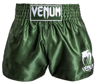 VENUM Classic Pantalones Cortos De Muay Thai - Caqui/Blanco - L