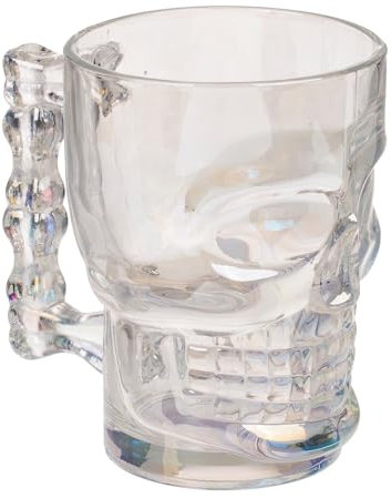Out of the blue Bicchiere da birra con manico in vetro trasparente da 480 ml