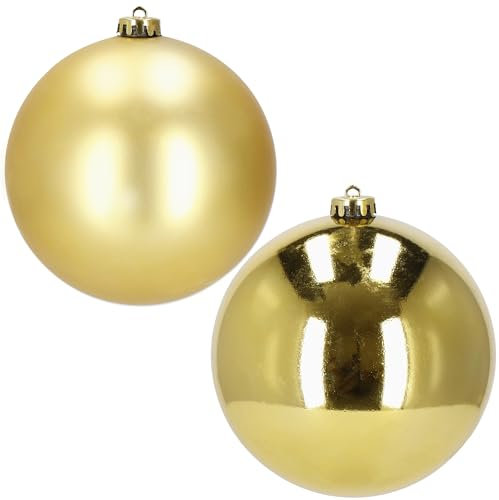 SPRINGOS Palline per albero di Natale, diametro 15 cm, 2 pezzi