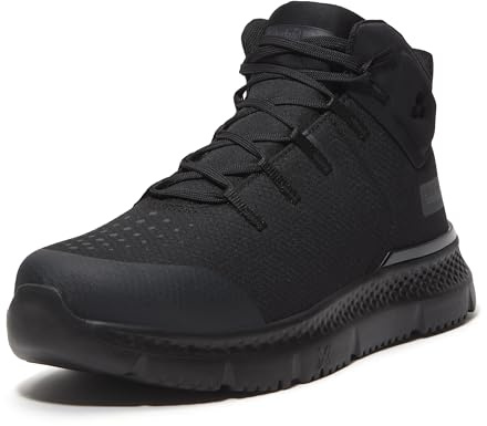 Timberland PRO Men's Intercept Mid Steel Safety Toe Puncture Resistant CSA Industrial Athletic Work Shoe, Black, 7M