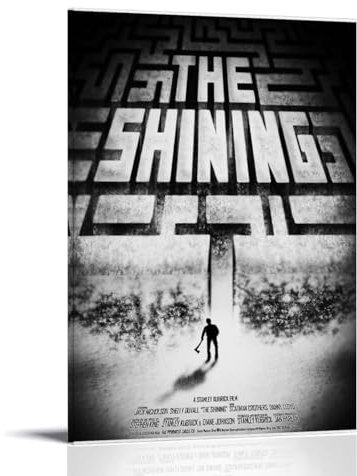 RISUANHENM Poster vintage con motivo cinematografico, decorazione artistica per stanza, stampa artistica da parete per camera da letto, 30 x 45 cm, con cornice