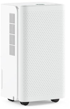Ometa 12L or 20L/Day Dehumidifier With Ioniser for Damp, Condensation, Mould & Mildew Digital Display, 24hr Timer, Auto Sleep Mode & Laundry Clothes Drying Mode, Continuous Drainage (12L White)